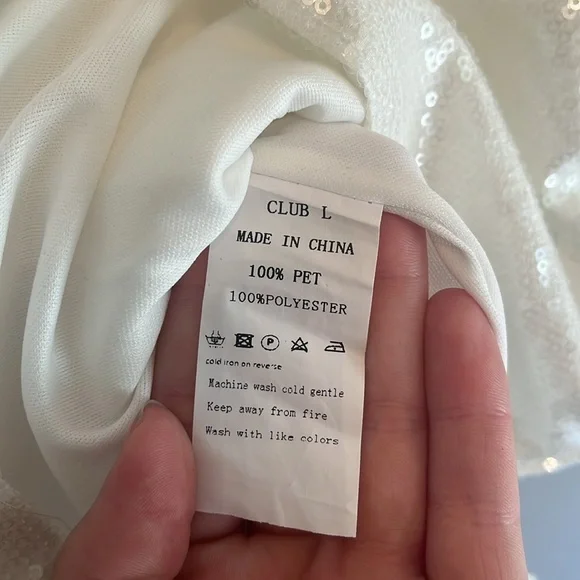 NWT Club L London Sequin Square Neck Mini Dress - Picture 9 of 9